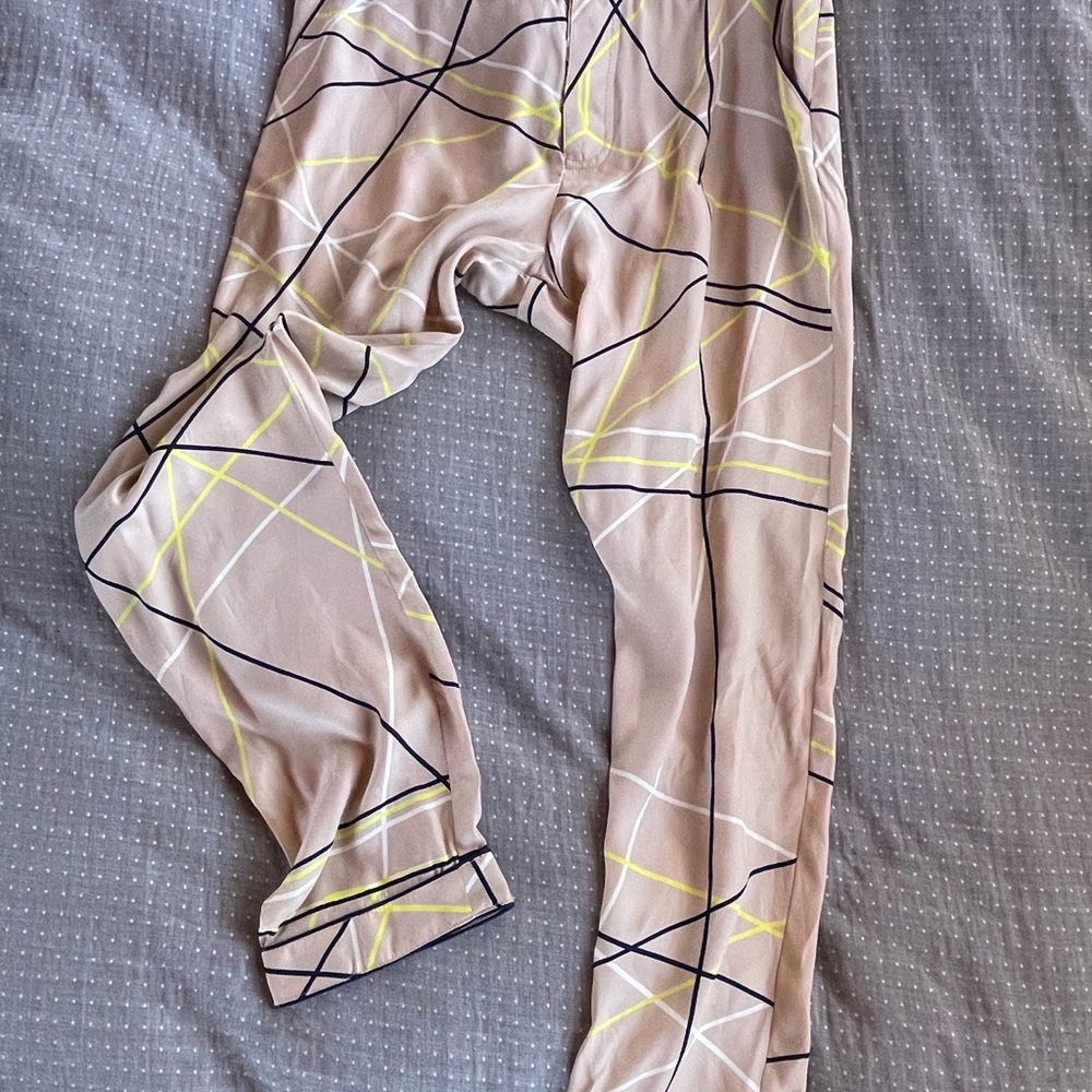 Piamita luxury Geometric Patterned pants
